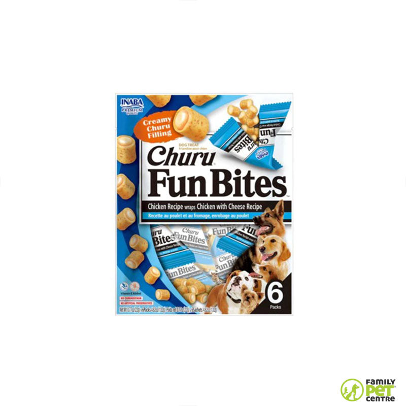 Churu Fun Bites Chicken and Cheese Dog Treat