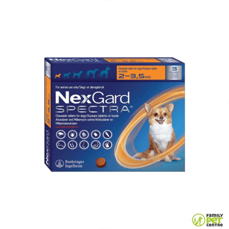 Nexgard Spectra Chewable Tablets For Dogs 3 Pack