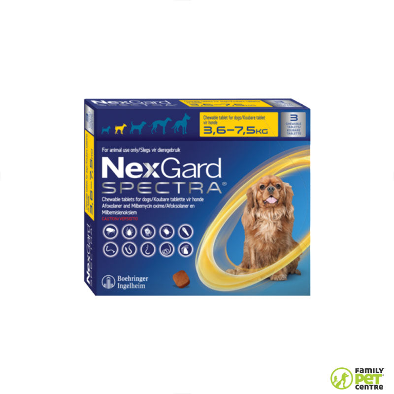 Nexgard Spectra Chewable Tablets For Dogs 3 Pack