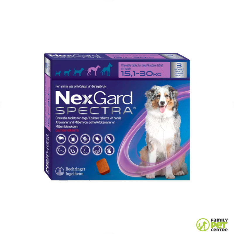Nexgard Spectra Chewable Tablets For Dogs 3 Pack