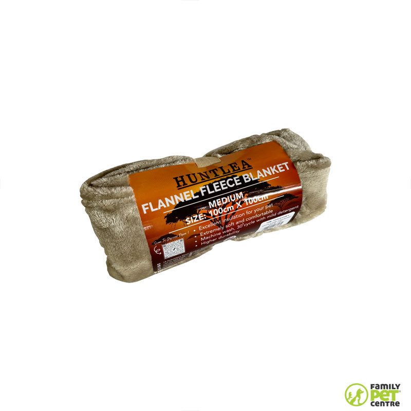 Huntlea Flannel Fleece Dog Blanket