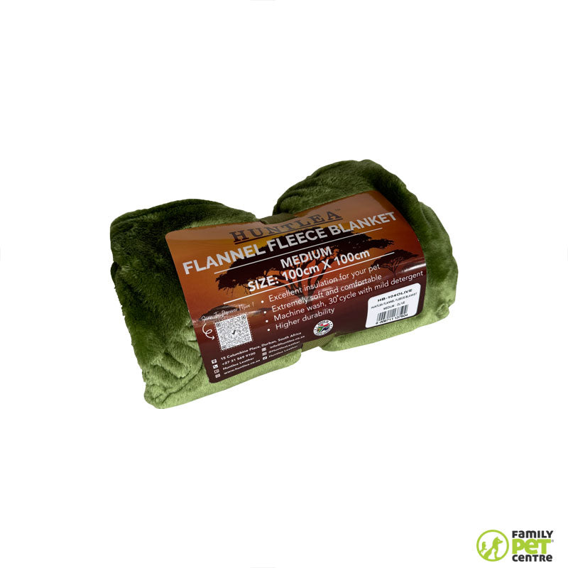 Huntlea Flannel Fleece Dog Blanket