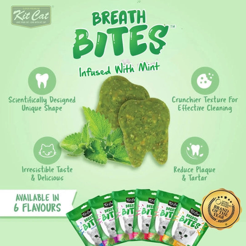 Kit Cat BreathBites Infused with Mint 60g