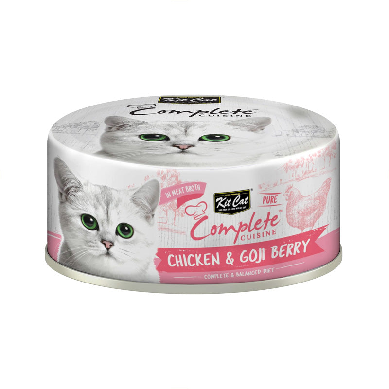 Kit Cat Wet Food Complete Cuisine Chicken & Goji Berry in Broth 70g
