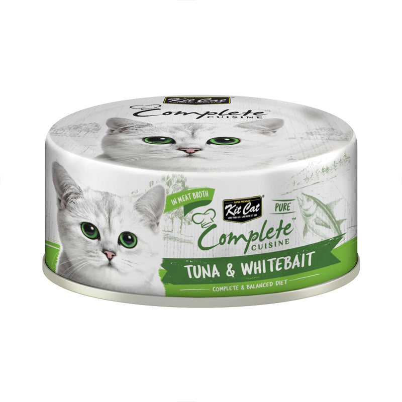 Kit Cat Wet Food Complete Cuisine Tuna & Whitebait in Broth 70g