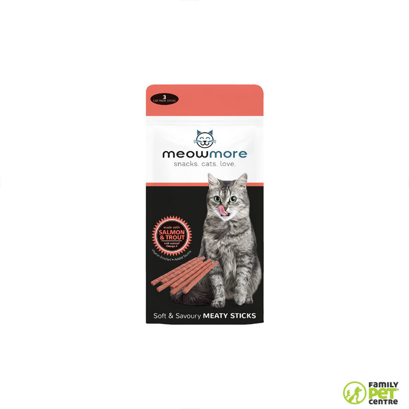 Meow More Cat Treat Sticks Salmon & Trout