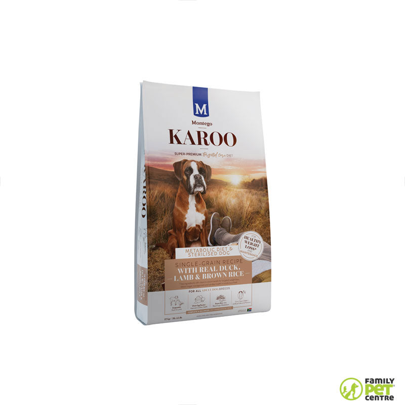 Karoo Adult Duck & Lamb Metabolic & Sterilised Dog Food