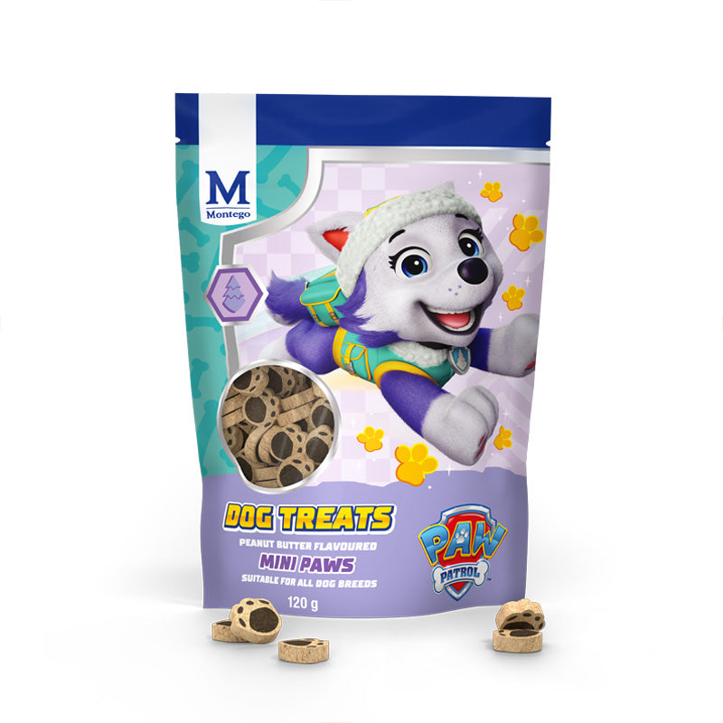 Montego Paw Patrol Dog Treats Peanut Butter Mini Paws