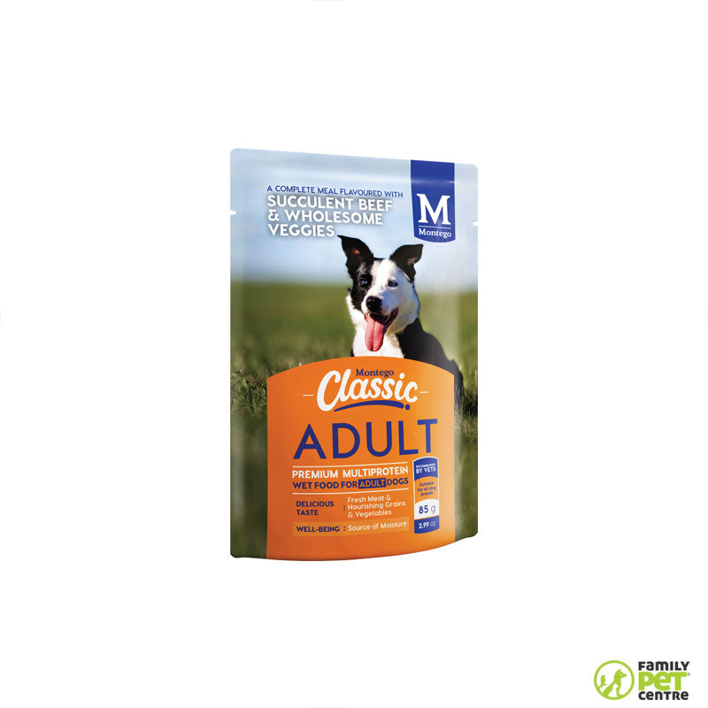 Montego Classic Canned Adult Dog Food - Succulent Beef & Wholesome Veggies
