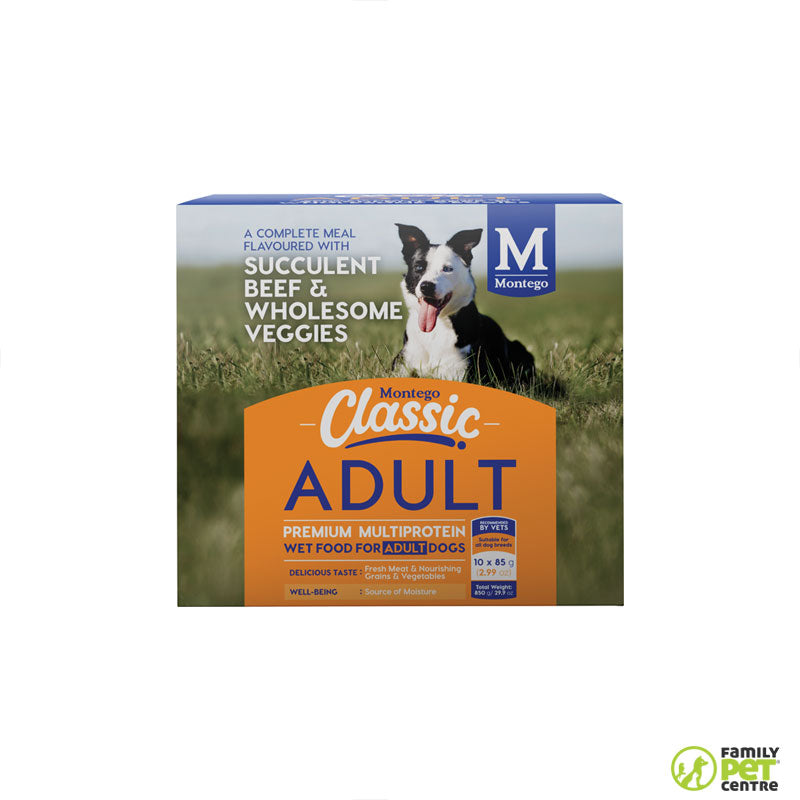 Montego Classic Canned Adult Dog Food - Succulent Beef & Wholesome Veggies
