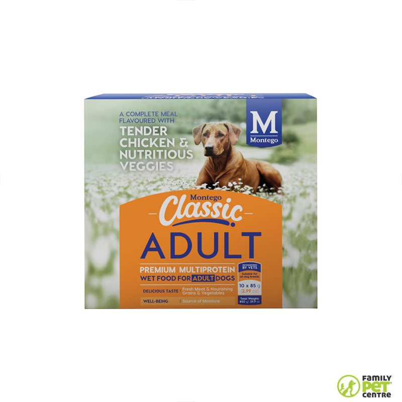 Montego Classic Canned Adult Dog Food - Tender Chicken & Nutritious Veggies