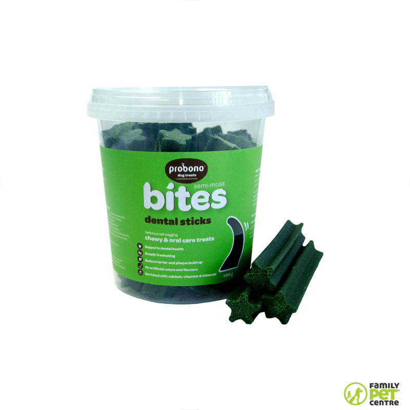 Probono Semi-Moist Dental Sticks Dog Treats