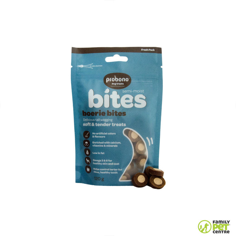 Probono Semi-Moist Boerie Bites Dog Treats