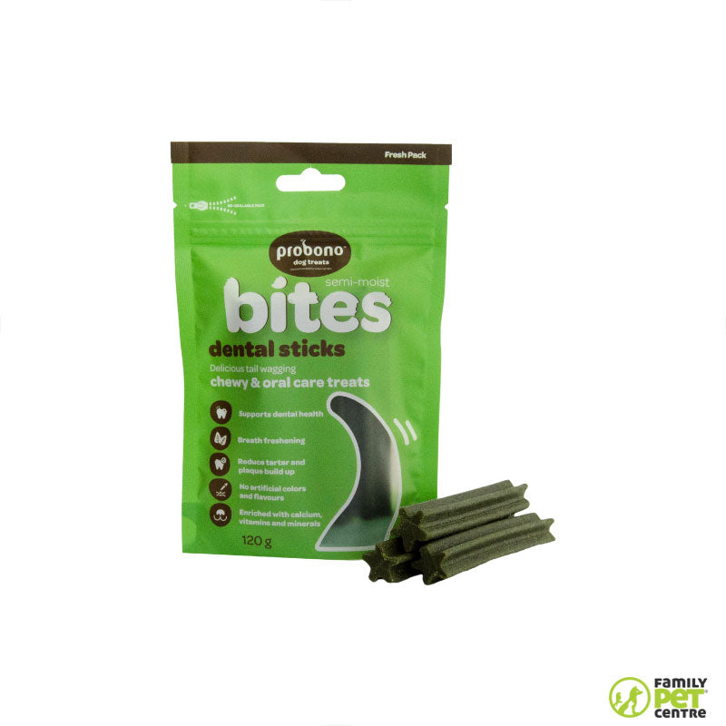 Probono Semi-Moist Dental Sticks Dog Treats
