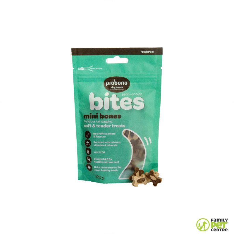 Probono Semi-Moist Mini Bones Dog Treats