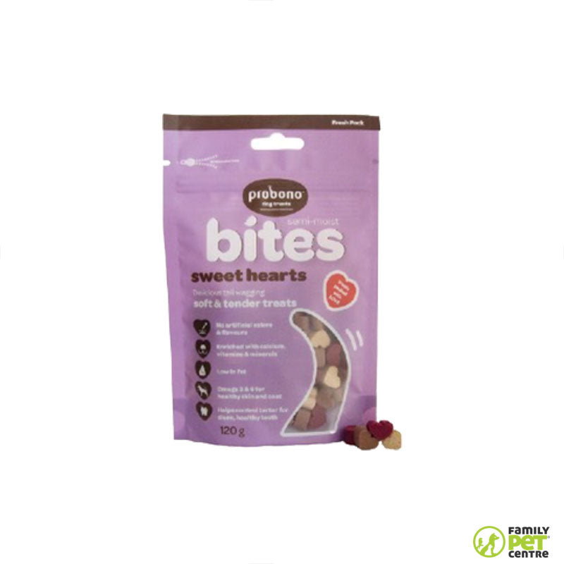 Probono Semi-Moist Sweet Hearts Dog Treats
