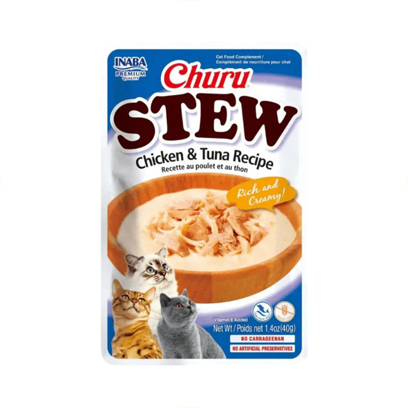 Churu Stew Pouch Chicken & Tuna Cat Meal Topper 40g
