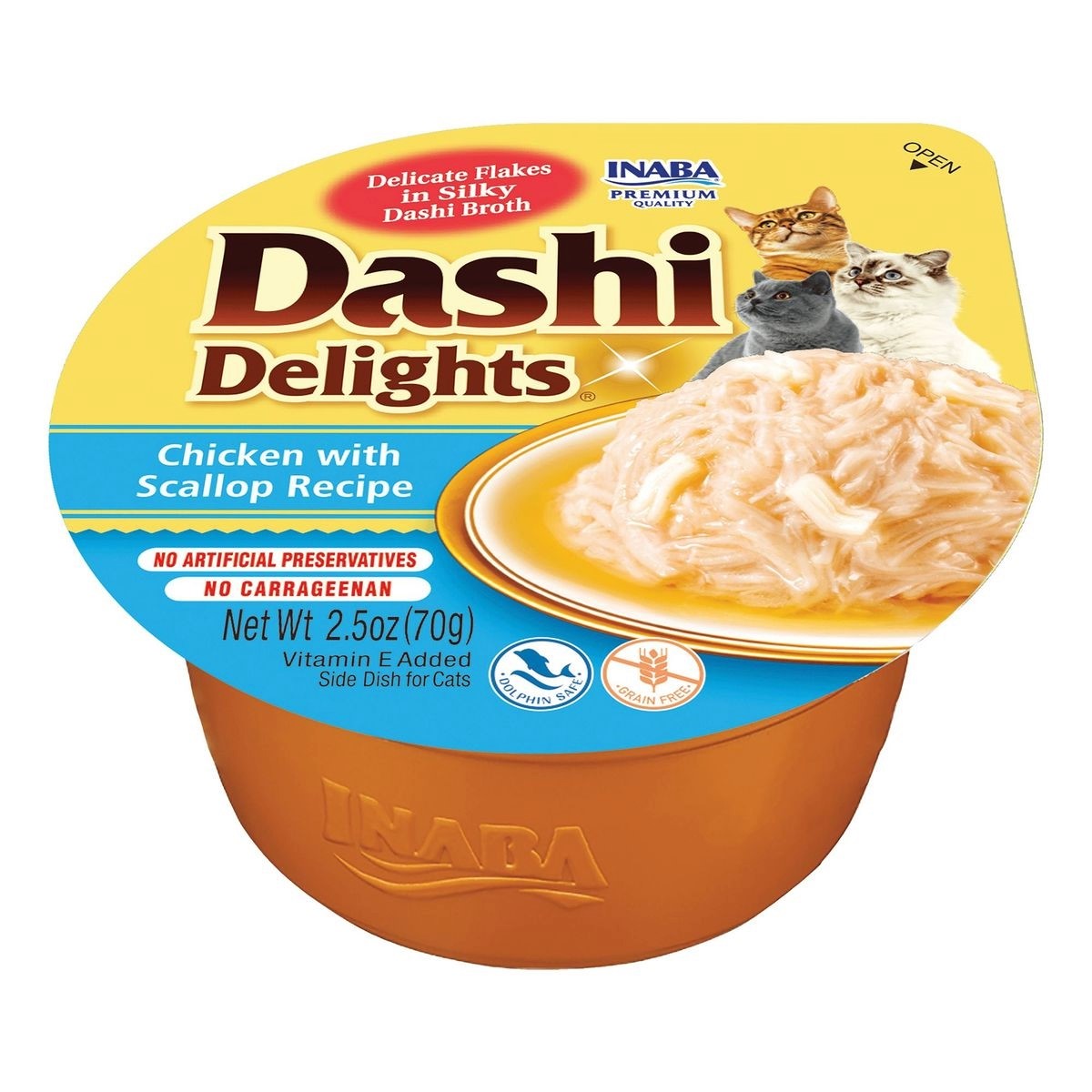 Dashi Delights Cat Chicken & Scallop Meal Topper 70g