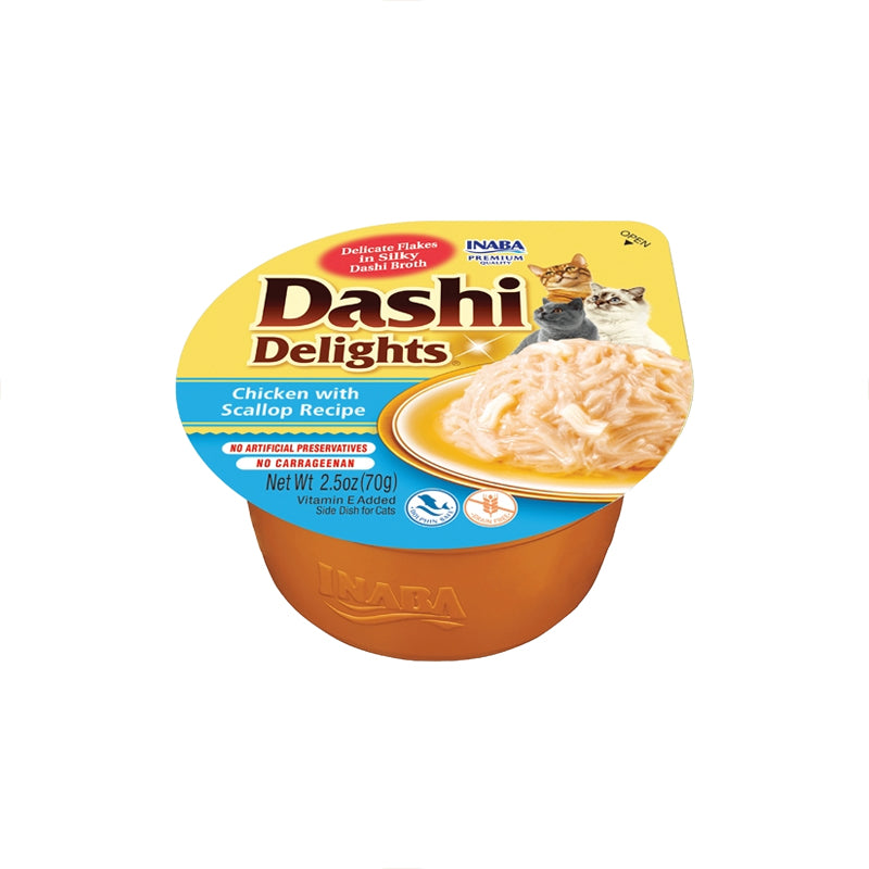 Dashi Delights Cat Chicken & Scallop Meal Topper 70g