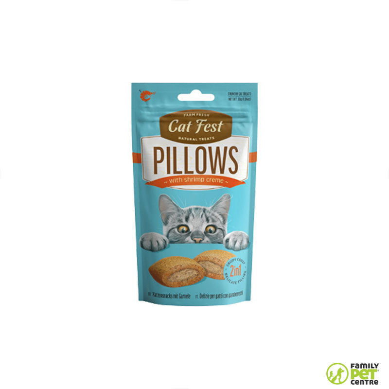 Pet Fest Pillows With Shrimp Creme Cat Treats