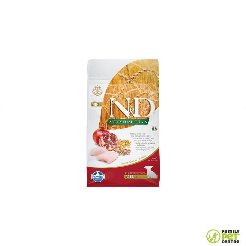 Pomegranate Nd Puppy Mini Farmina Ancestral Puppy Dog Food Chicken