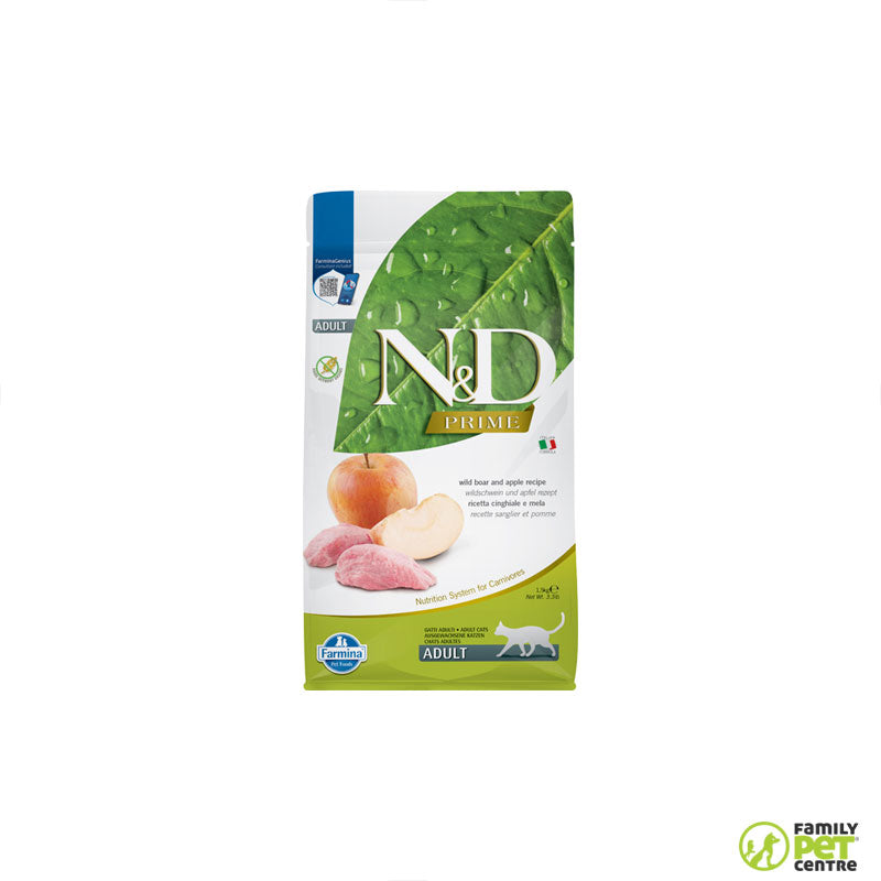 Farmina Prime Adult Cat Food Wild Boar & Apple