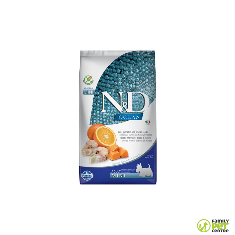 Farmina Ocean Adult Dog Food Cod, Pumpkin & Orange Mini