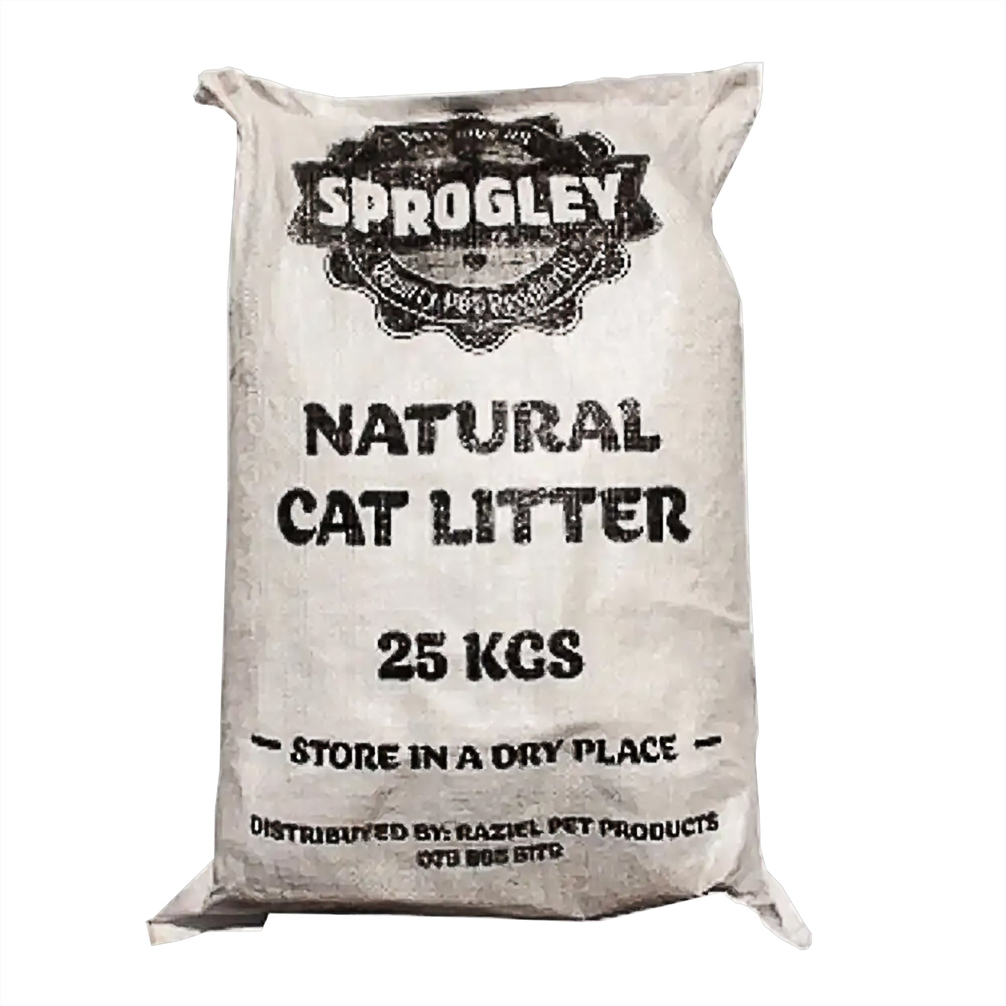 Sprogley Cat Litter Natural 25kg x3