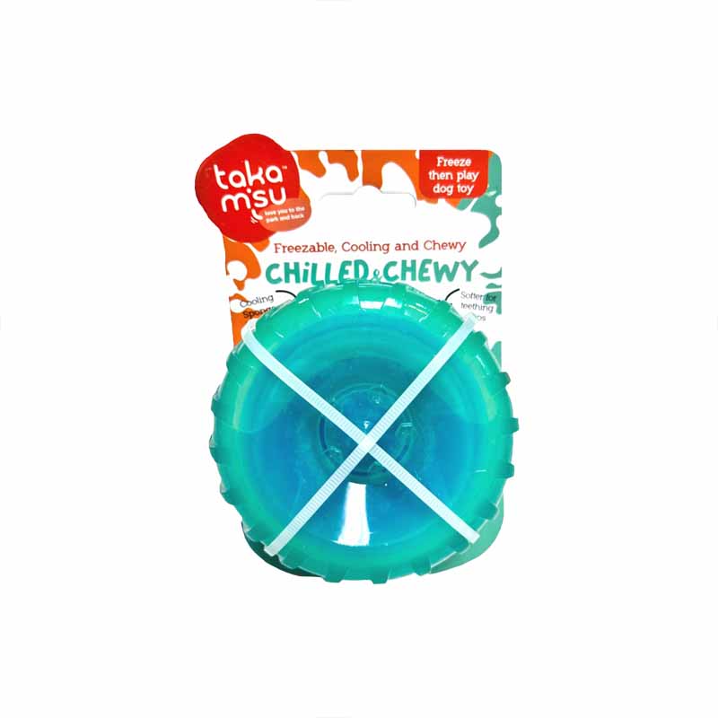 Takamisu Dog Toy Freezable Chilled & Chewy Ice Tyre