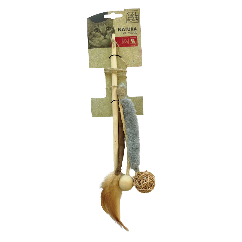 M-PETS Cat Toy Natura Trio Wand
