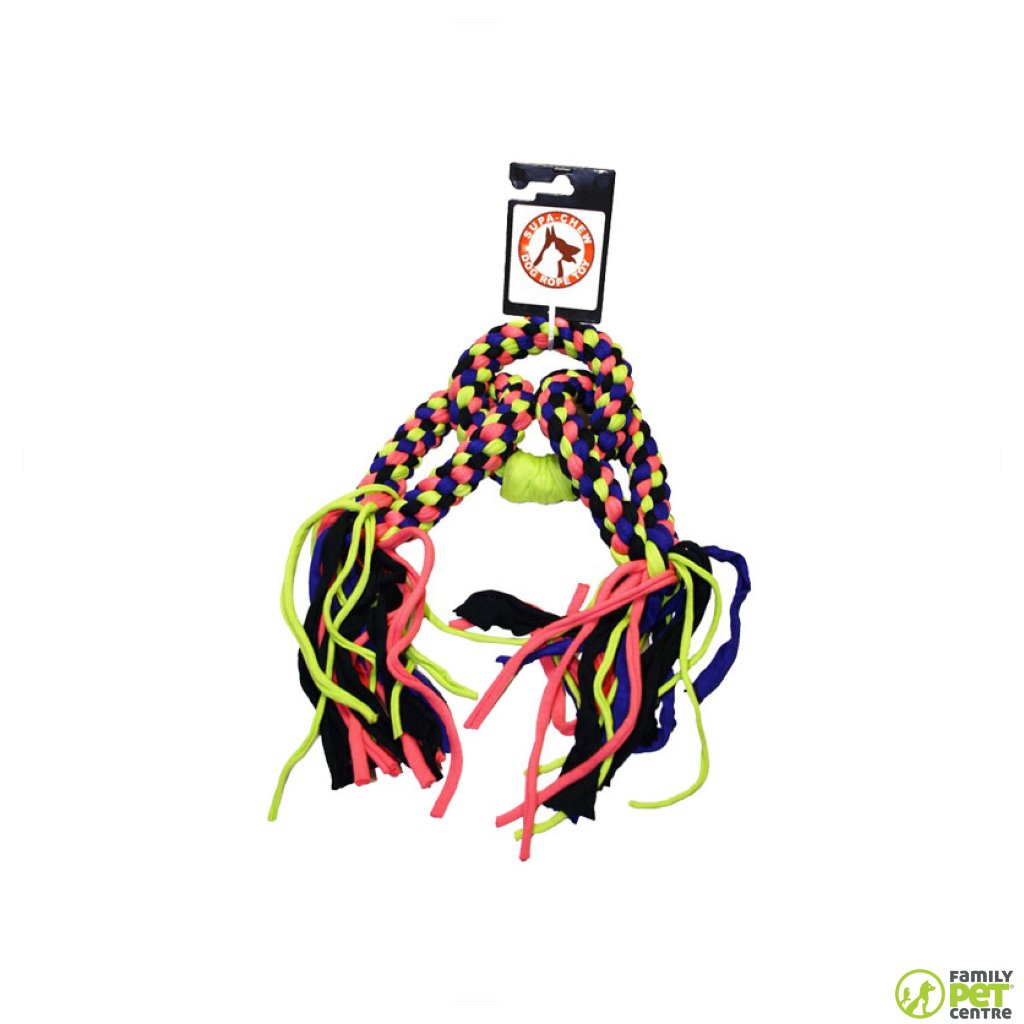Supa Chew 3 Rings Cotton Rope Dog Toy