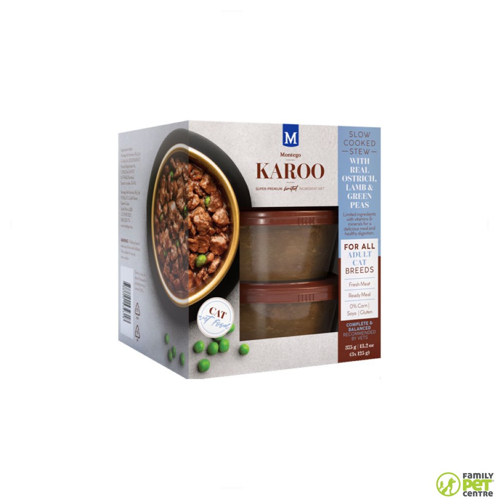 Karoo Adult Cat Wet Food Ostrich Lamb Family Pet Centre