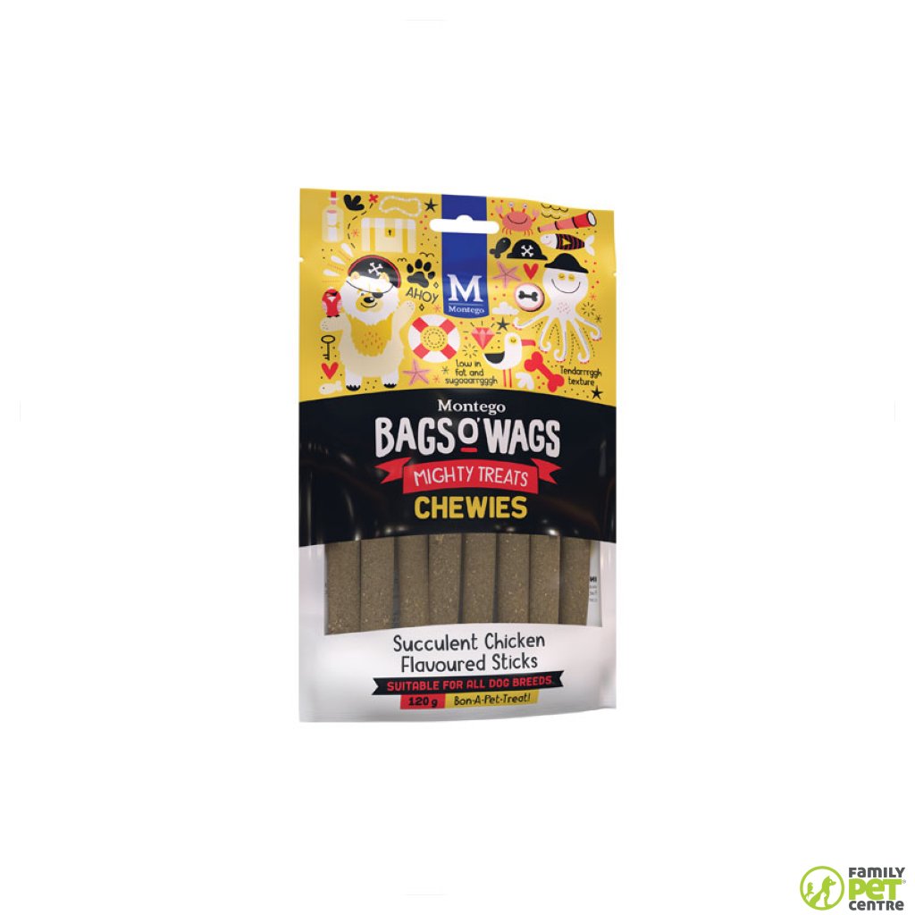 Montego Bags O' Wags Chewies  Dog Treats - Chicky