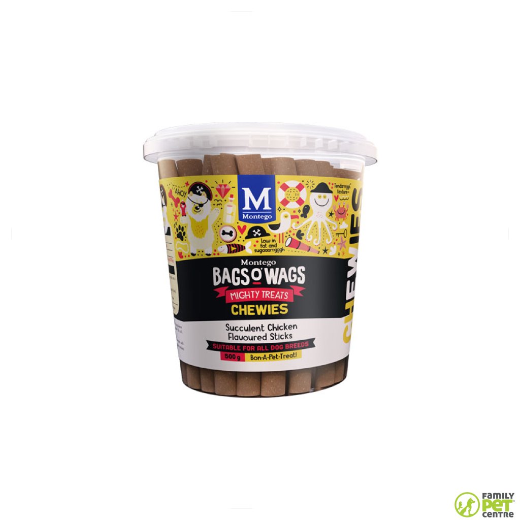 Montego Bags O' Wags Chewies  Dog Treats - Chicky