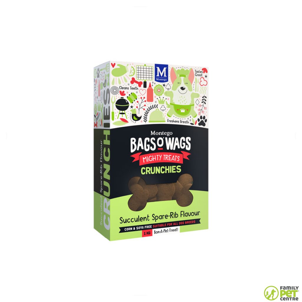 Montego Bags O' Wags Crunchies - Spare-Rib