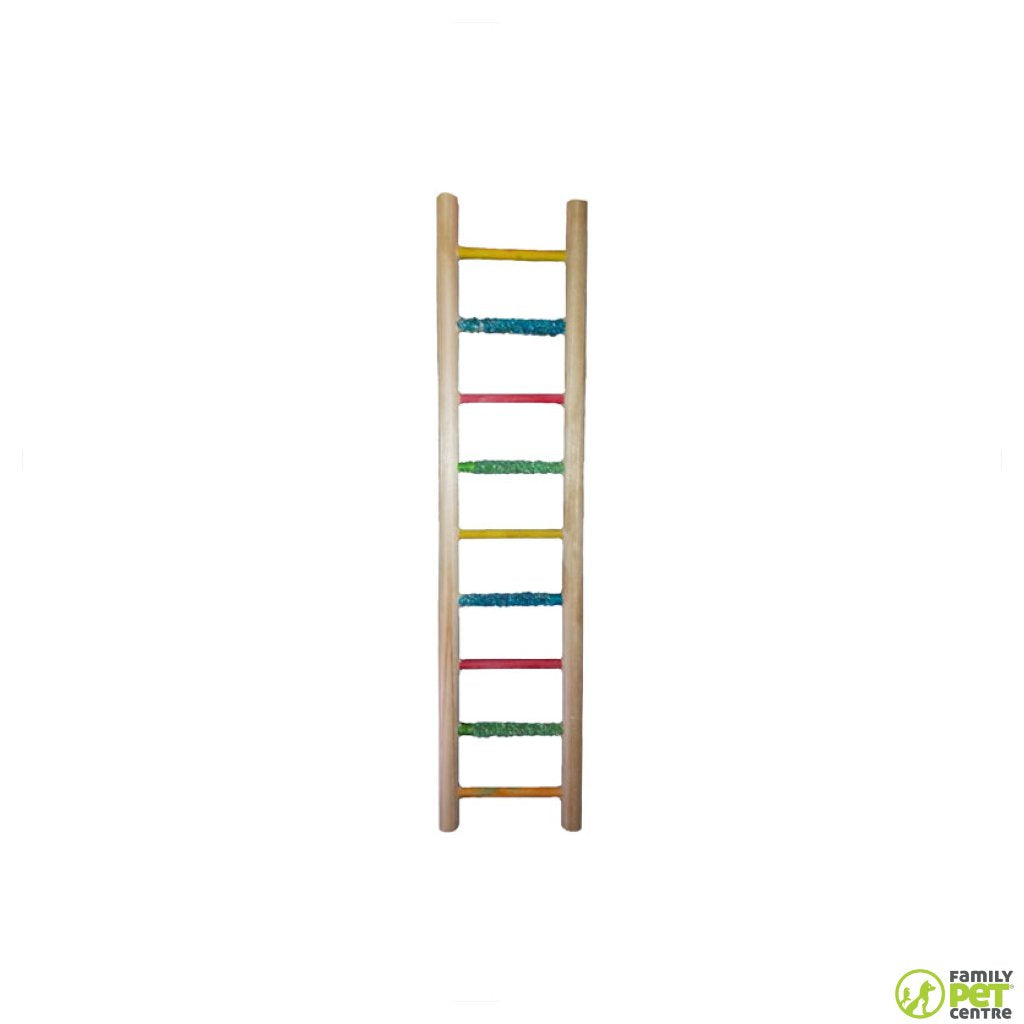 Birrdeez Budgie Ladder 9 Step All Wood
