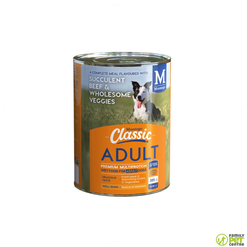 Montego Classic Canned Adult Dog Food - Succulent Beef & Wholesome Veggies