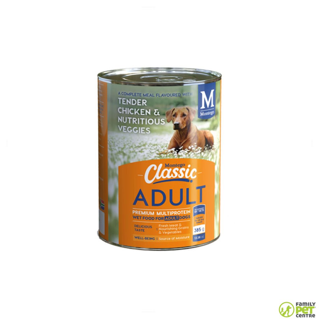 Montego Classic Canned Adult Dog Food - Tender Chicken & Nutritious Veggies