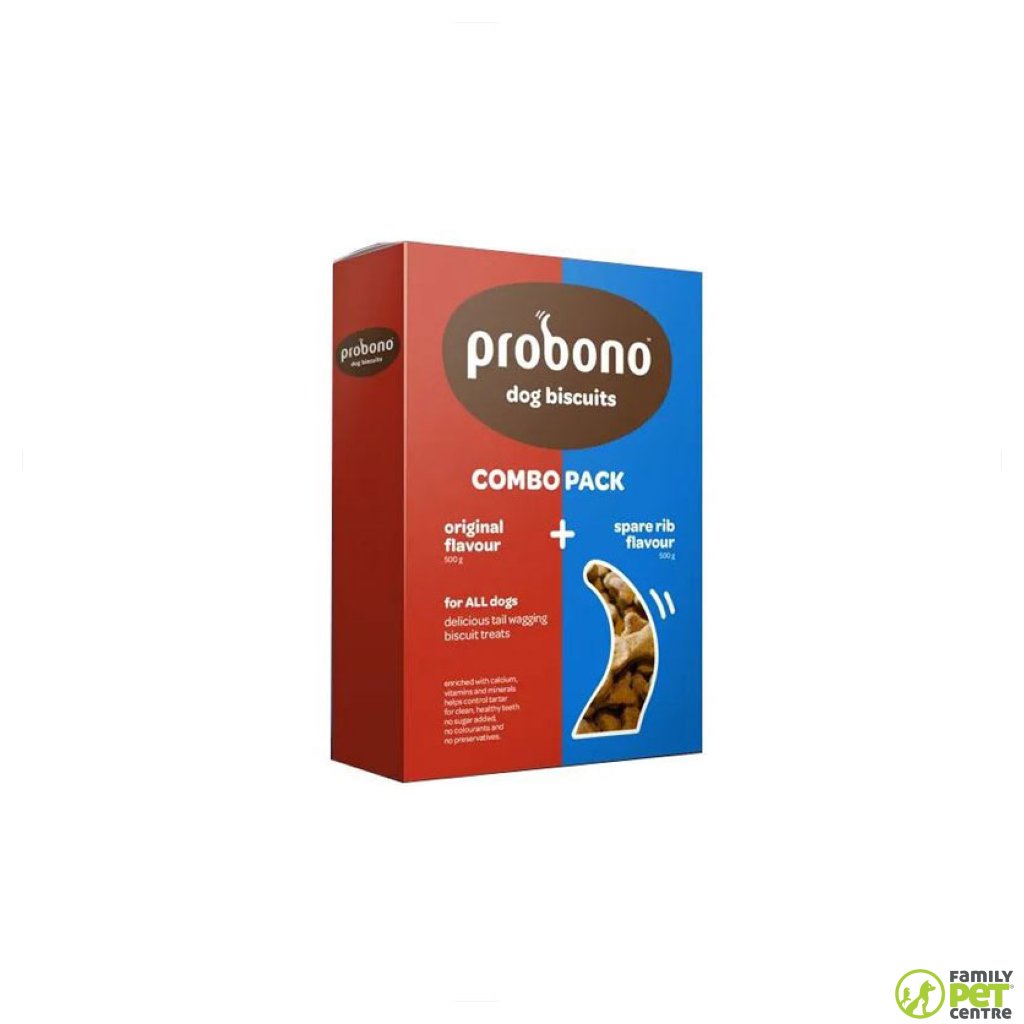 Probono Combo Mix Original & Spare Rib Dog Biscuits