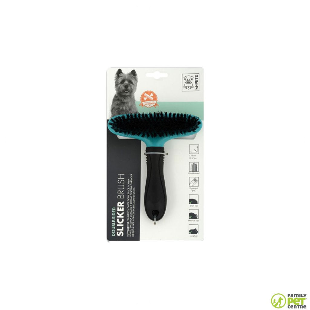 M-Pets Double Sided Slicker Brush