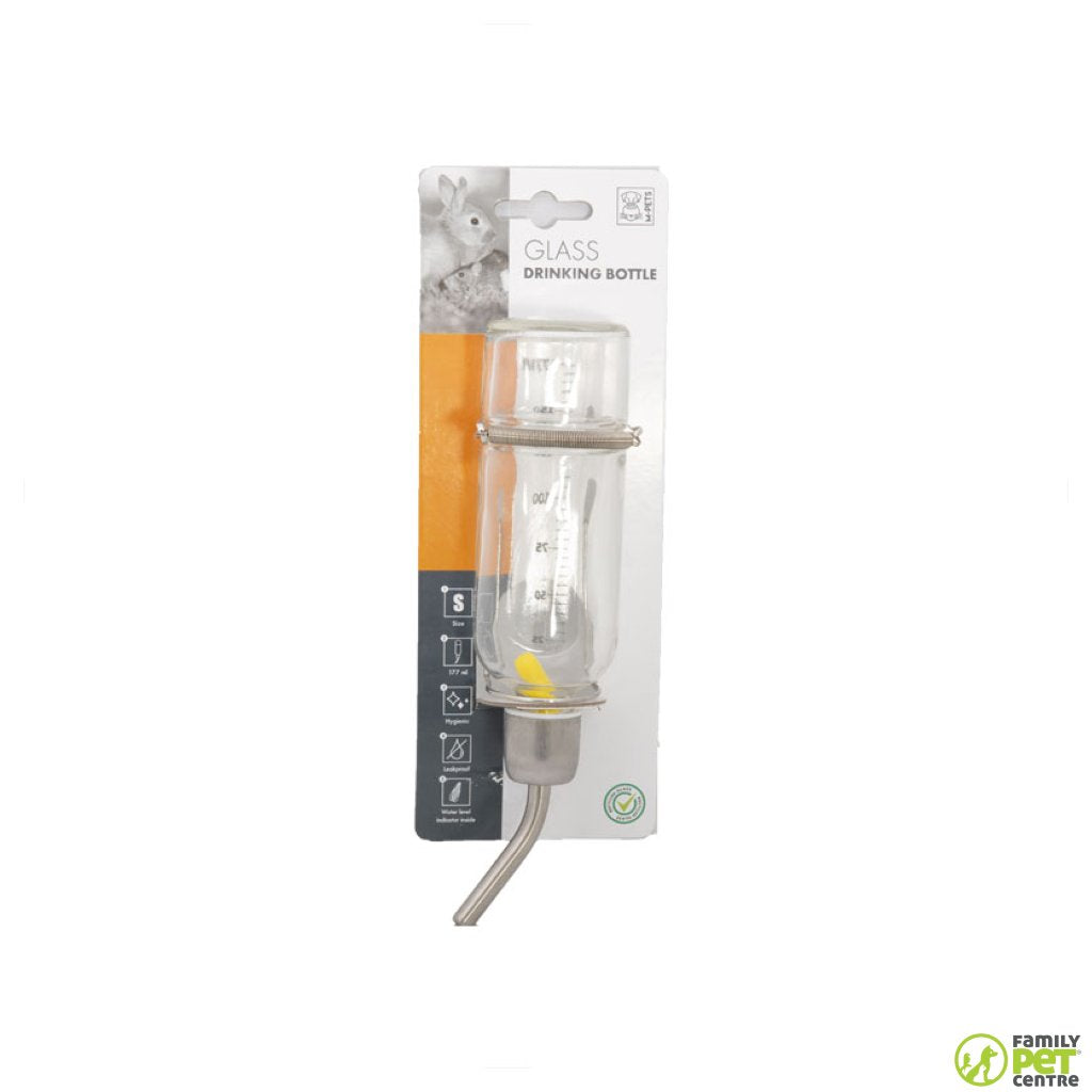 M-Pets Glass Drinking Bottle