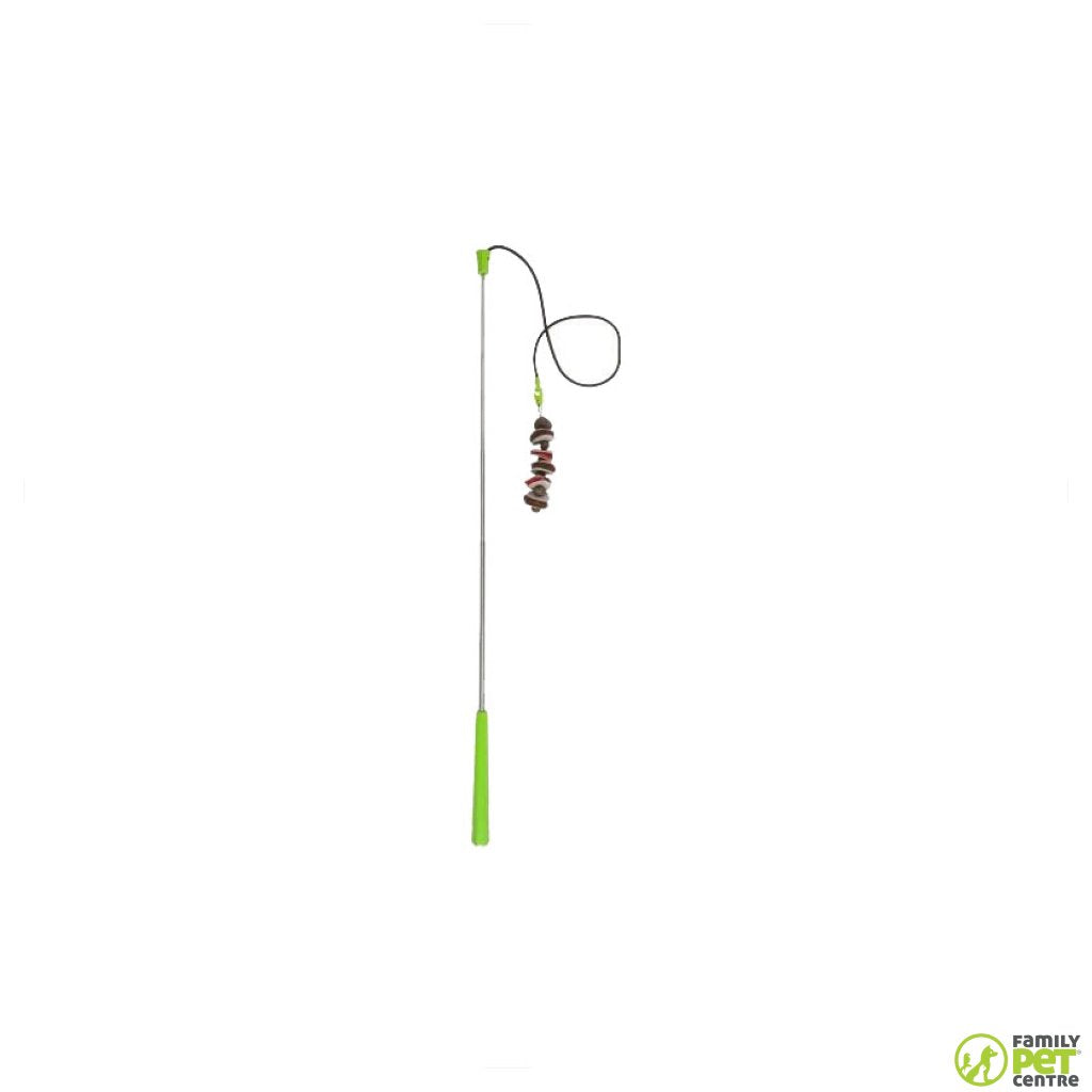 Jackson Galaxy Ground Prey Wand Cat Toy with Compressed Catnip