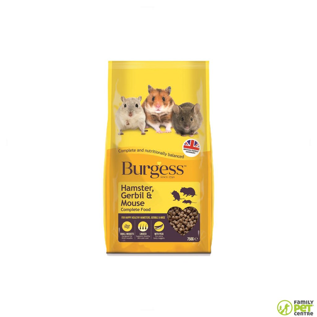 Burgess Hamster Gerbil Mouse Food Family Pet Centre