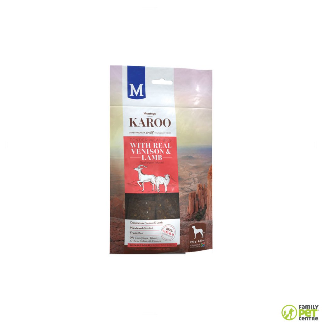 Montego Karoo Meat Bits Treats Venison & Lamb