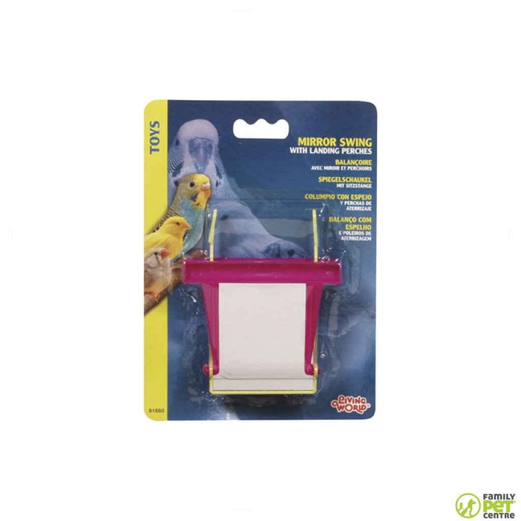 Living World Mirror Swing With landing Perch