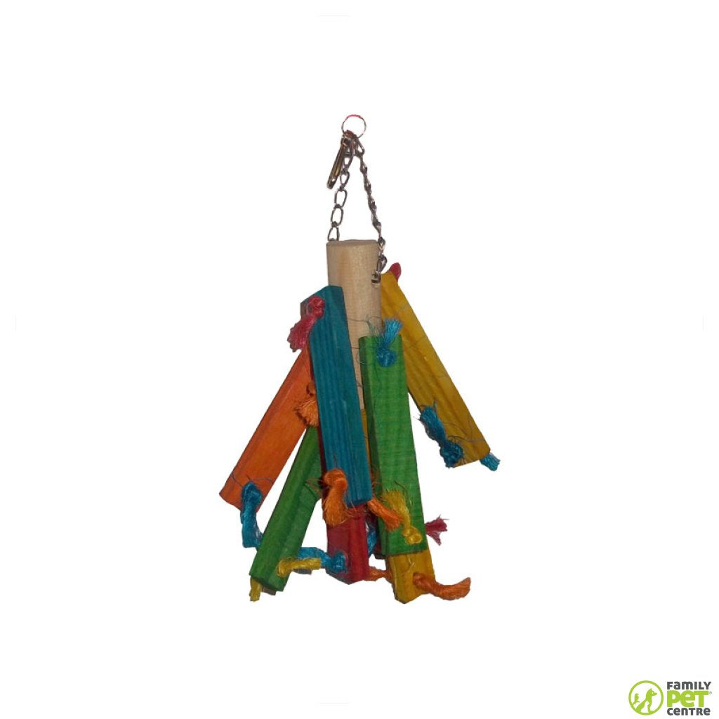Birrdeez Parakeet Wood Toy 1