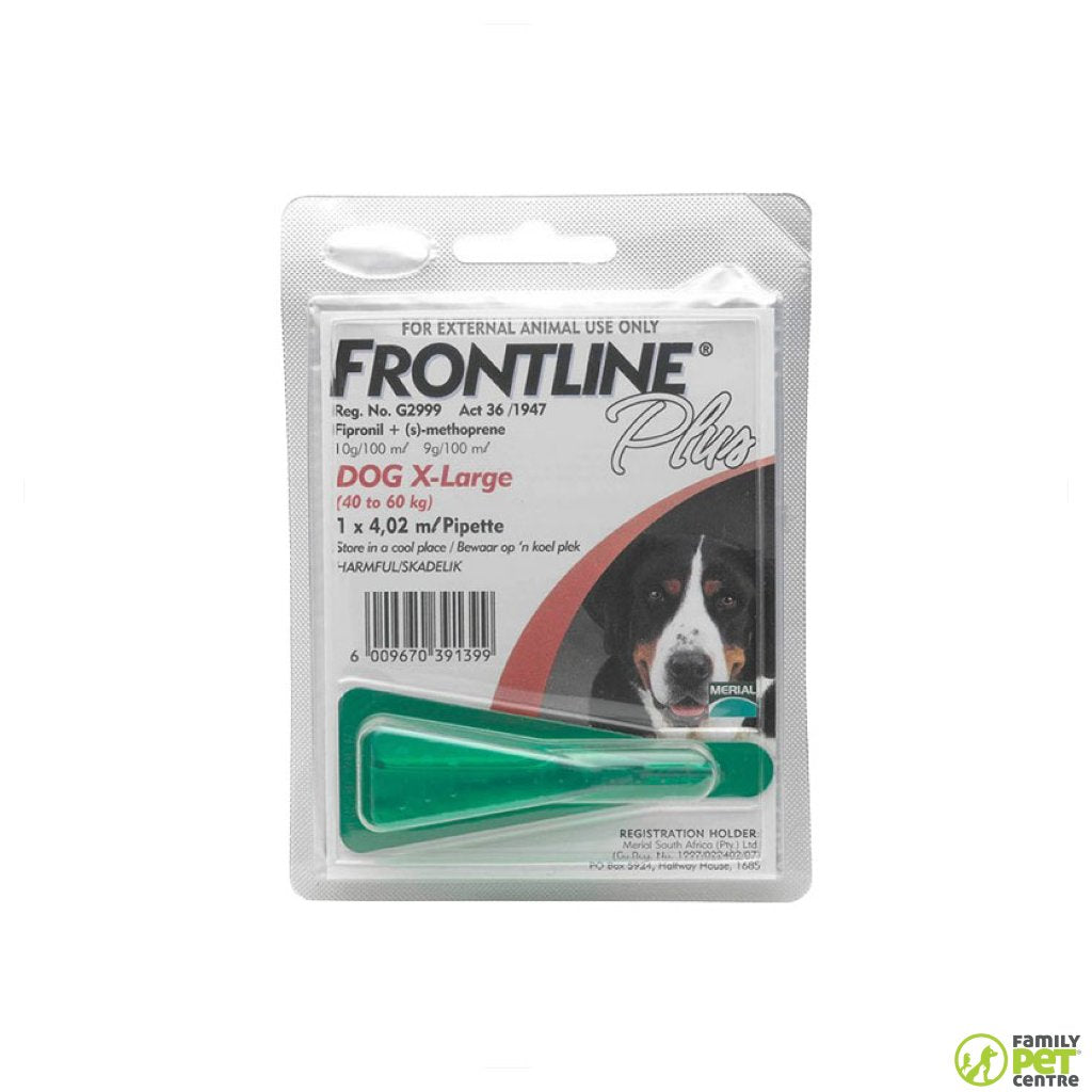 Frontline Plus for Dogs Tick & Flea Spot On Treatment Singles