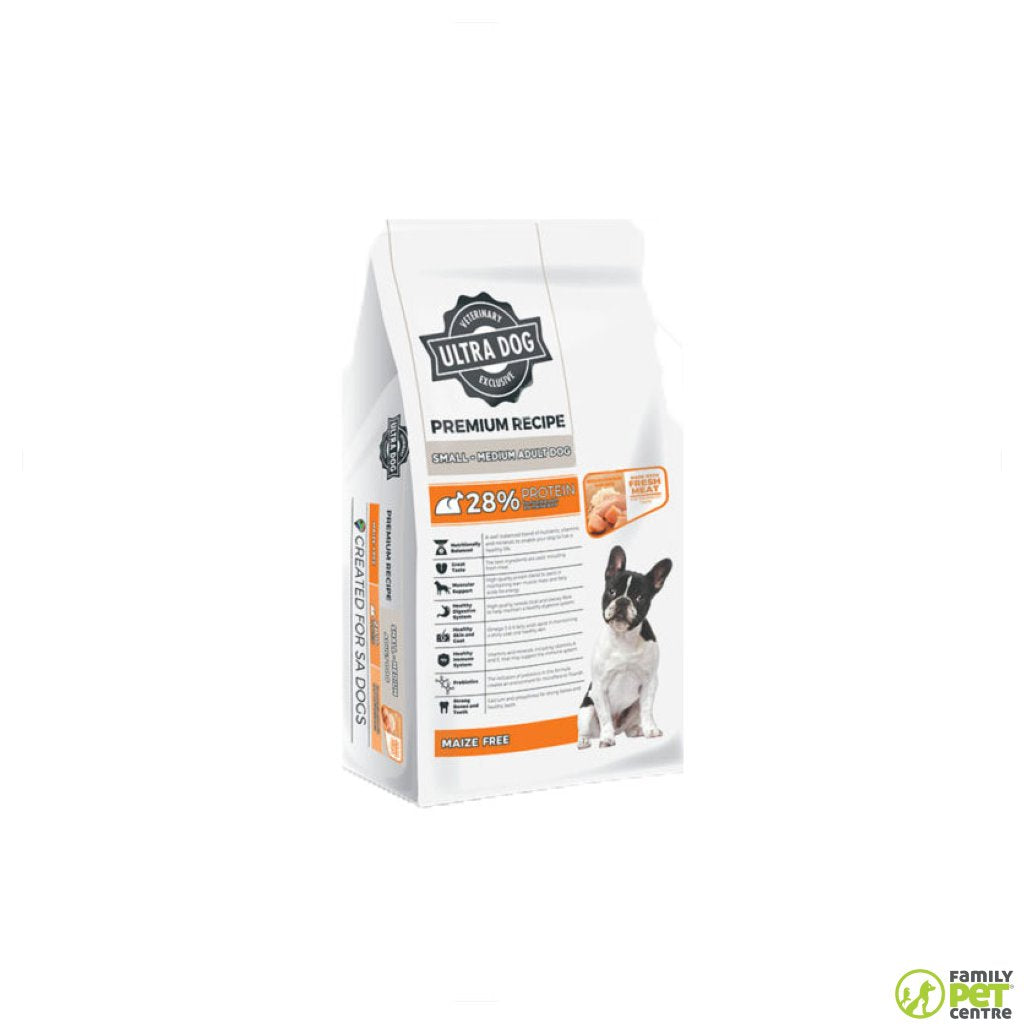 Ultra Dog Premium Recipe Small Medium Adult Dog Food Family Pet