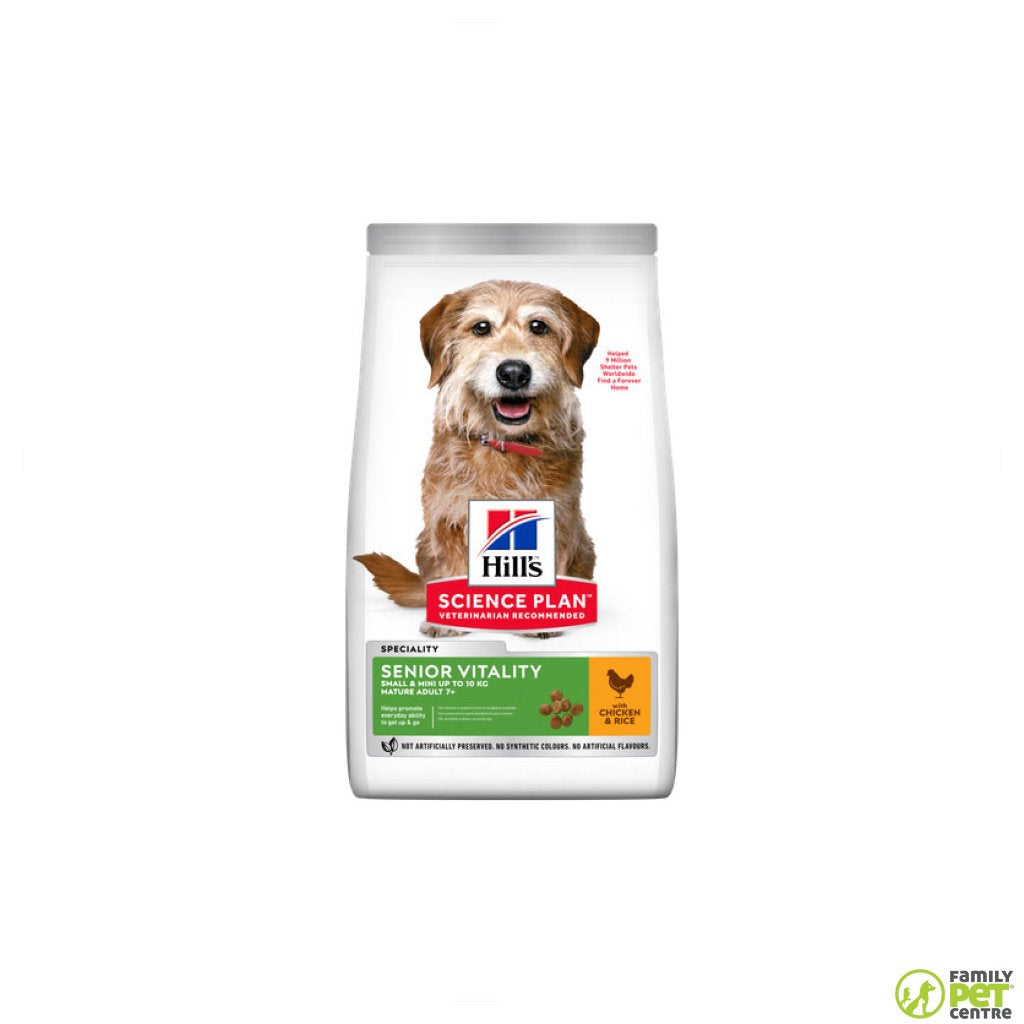 Hills Science Plan Senior Vitality Small & Mini Adult 7+ Dog Food
