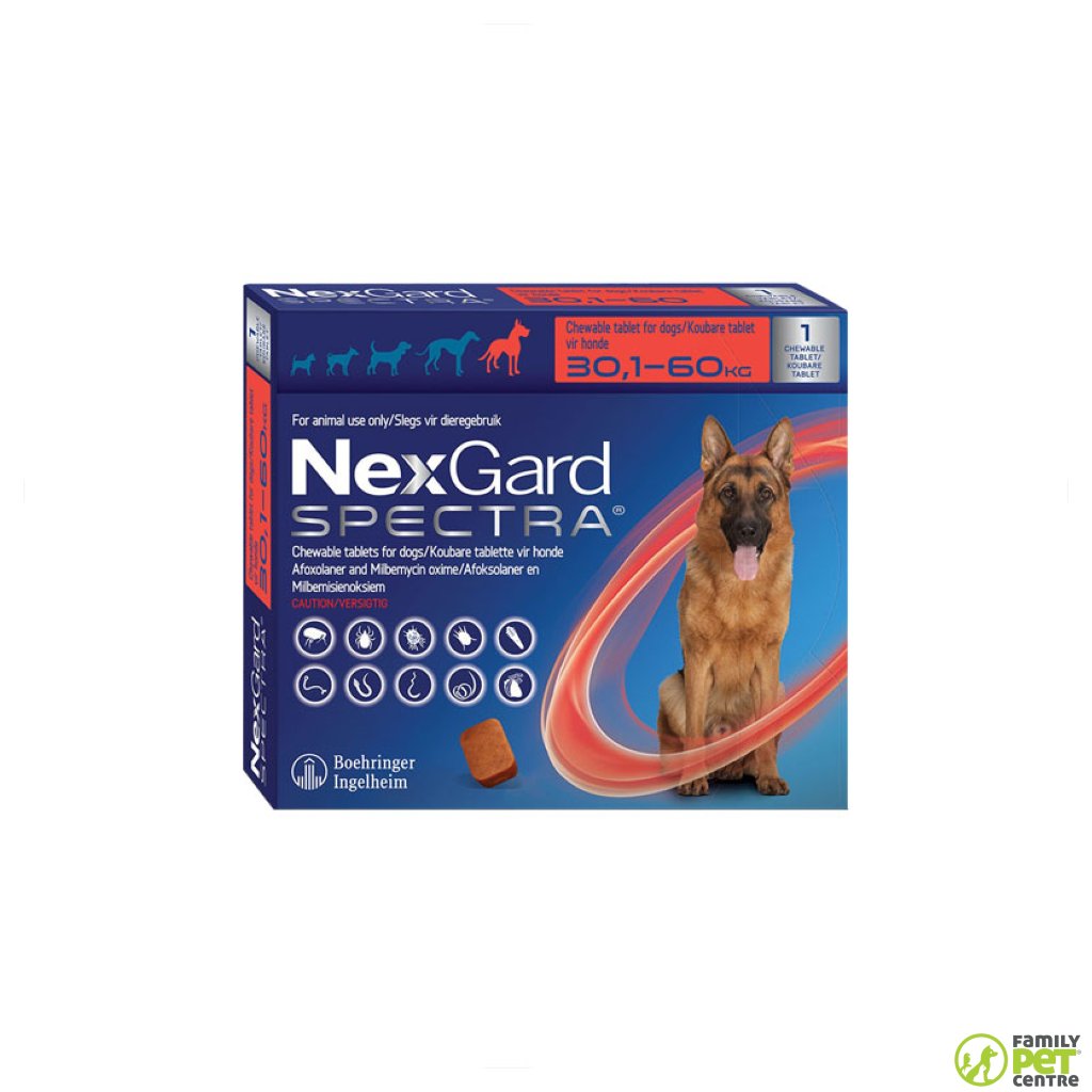 Chewable Tick Flea Tablets NexGard Spectra Family Pet Centre